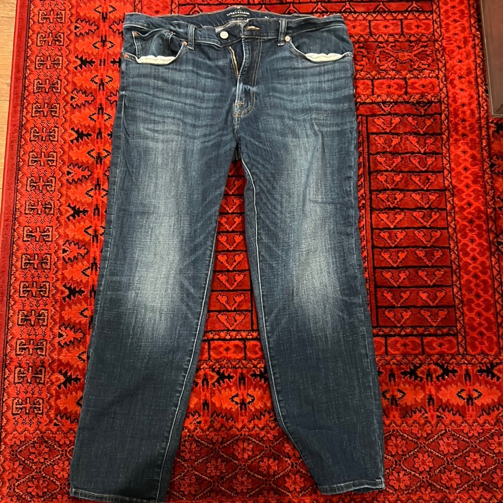 Mens lucky brand slim blue jeans